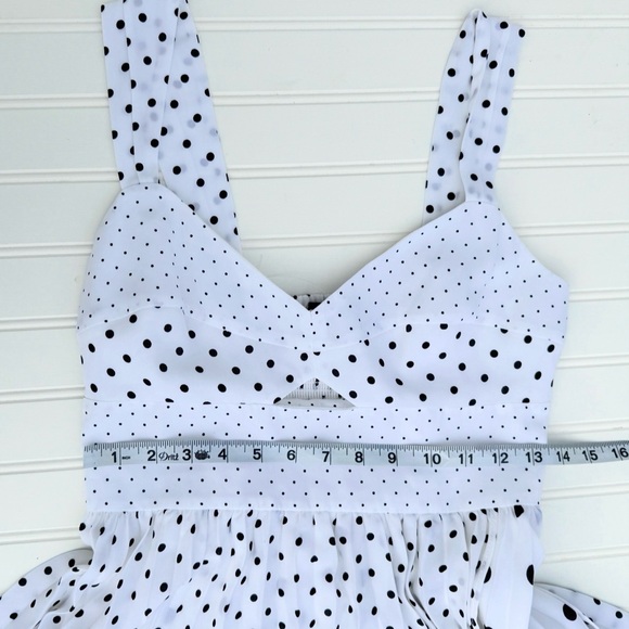 *NWT* Banana Republic Polka Dot Pleated Midi Dress - Picture 6 of 7